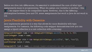 Celebrity Understanding Java and C# : Legal Assignment Differences Between A and B Net Worth