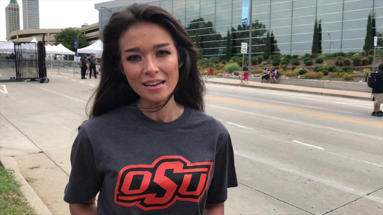 Oan Reporter Chanel Rion Showed Up To Trump Rally In Osu Shirt Youtube