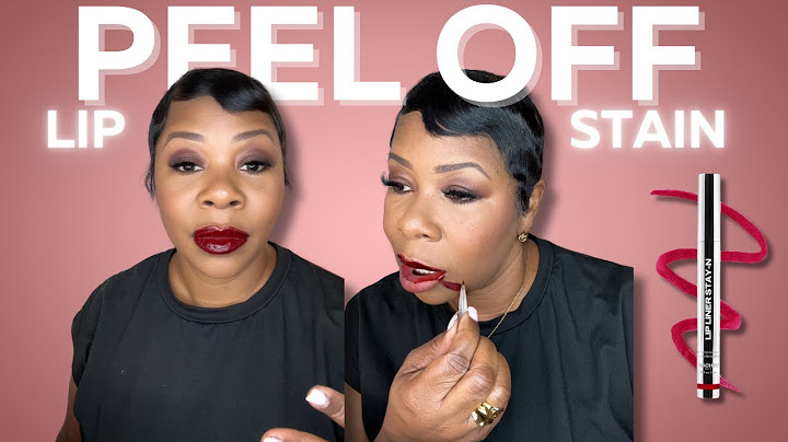 I tried the viral peel off lip stain.