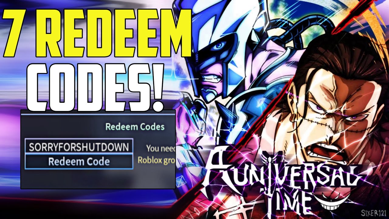 *NEW* ALL WORKING SUMMER UPDATE CODES FOR A UNIVERSAL TIME! ROBLOX A ...