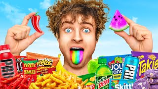 Eating Only One Color Food For 24 Hours!