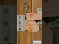Wooden automatic lock for swing doors #wood #doorlock