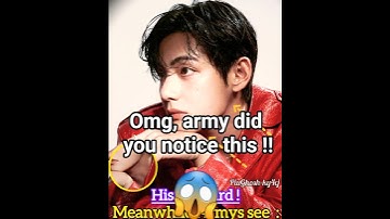 Only true army noticed this 😮❤️ #shorts #ytshorts #taehyung #kimtaehyung #btsv #vbts #taehyungedit