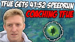 coaching Tfue 41:52 speedrun PB (classic run) minecraft 1.16.1 RSG Any%