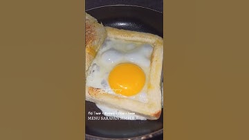 Thumbnail of MENU SARAPAN SIMPLE 🍳☕ Roti tawar + Telur + Margarin + Garam #sarapanpagi #makanansederhana