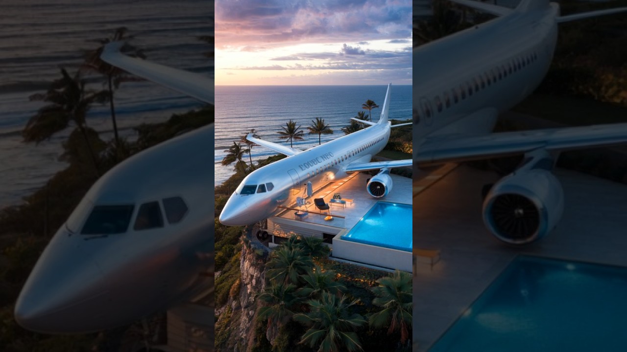 Airplane House with Ocean Views — Futuristic Living Redefined 