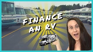 HOW TO FINANCE AN RV