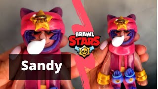 Sandy Brawl Star Clay Art| Modeling Brawl Stars 3D| How to make Sandy Brawl Stars| DIY