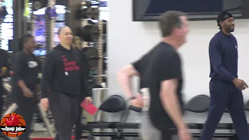 Kawhi, James Harden, Paul George, Russell Westbrook & Ty Lue At Clippers Practice Ahead Of Game 5.