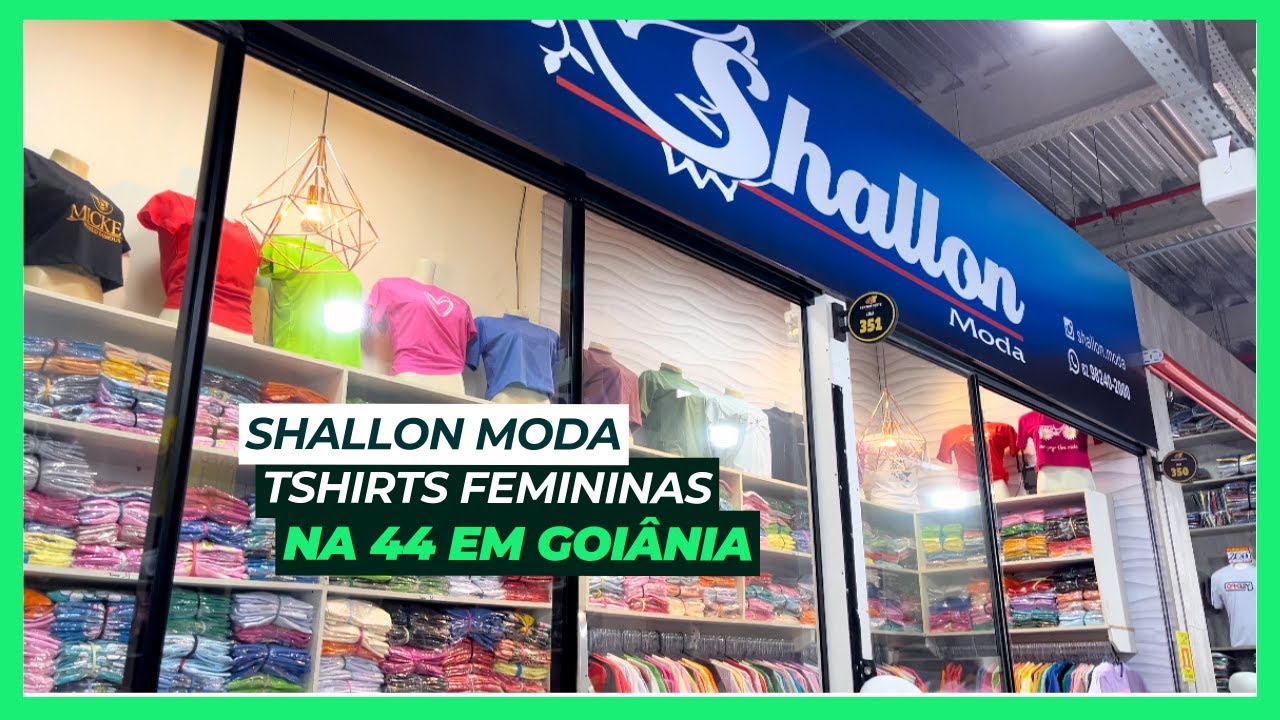 SHALLON MODAS LOJA NA 44 GOIANIA -  Fornecedor atacadista de T-Shirts Femininas no Algodão