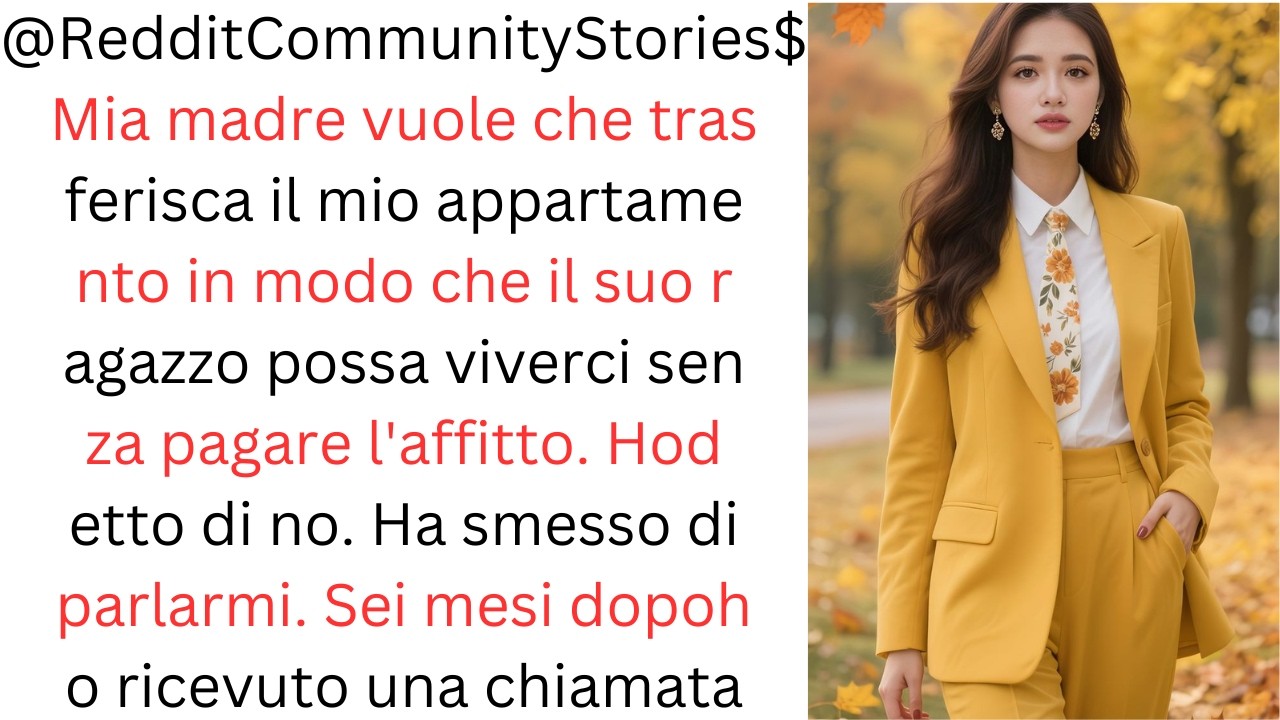 Mia madre vuole che le trasferisca il mio appartamento così il suo fidanzato possa viverci gratis