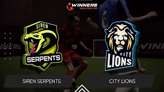 Winners Goal Pro Cup. Siren Serpents - City Lions 11.05.24. Weekend Cup