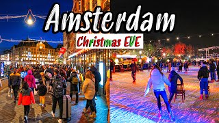 Amsterdam nightlife, walking tour in 4k, 🇳🇱 the Netherlands