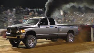 Modified Street Diesel 4X4 Trucks At Buck Powerfest Pull