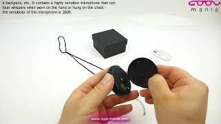 Spy earpiece - mini wireless earbuds for a SIM card with transmission up to 10m (www.col-mania.com)