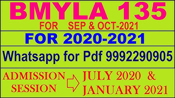 BMYLA 135 Solved Assignment 2020-21 in MALAYALAM   Pdf @100rs 9992290905.