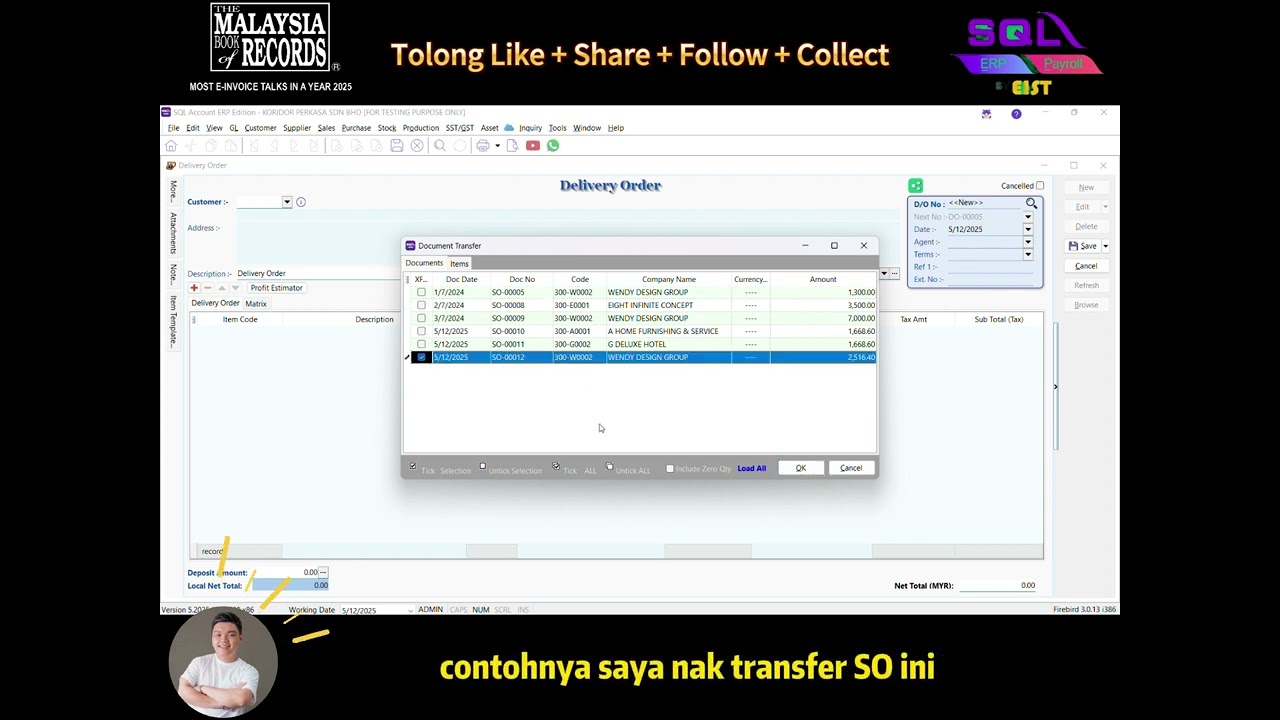 🚚📦 Tutorial SQL Accounting: Cara Mengurus & Buat Sales Delivery Order