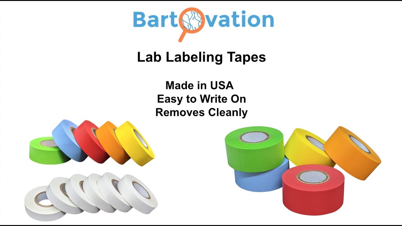 One Roll Lab Labeling Tape, 500 Length x 1 Width, 1 Inch Core [Pick a  Color] for Color Coding and Marking