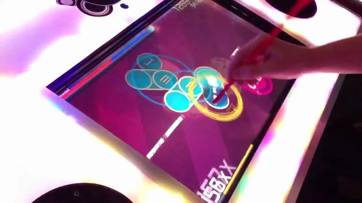 osu!arcade with a straw