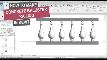 How to Model Concrete Baluster Railing in Revit |  REVIT TUTORIAL