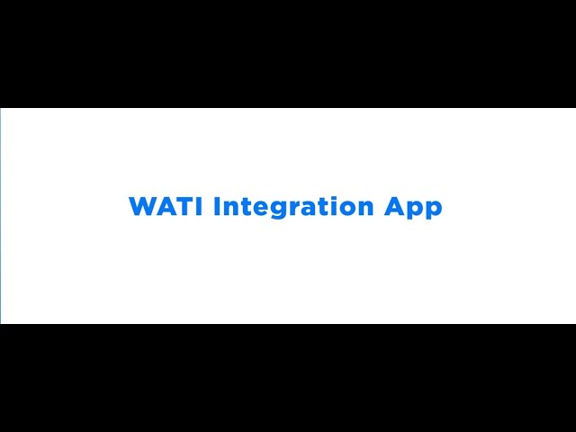Integration with WATI in Kylas