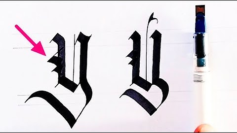 How To Gothic Calligraphy Alphabet Y|| Gothic Calligraphy For Beginners|| Gothic Calligraphy