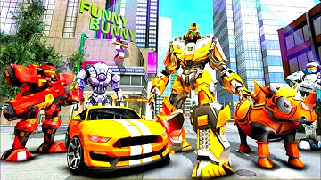 Futuristic Rhino Robot Car Transformation Game (By Cradley Creations) Android Gameplay HD