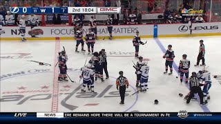 Pat Maroon vs Garnet Hathaway fight Washington capitals vs Tampa Bay Lighting (2022 NHL)