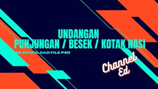 DESAIN UNDANGAN PUNJUNGAN / UNDANGAN BESEK / UNDANGAN KOTAK NASI | FREE FILE DOWNLOAD PSD