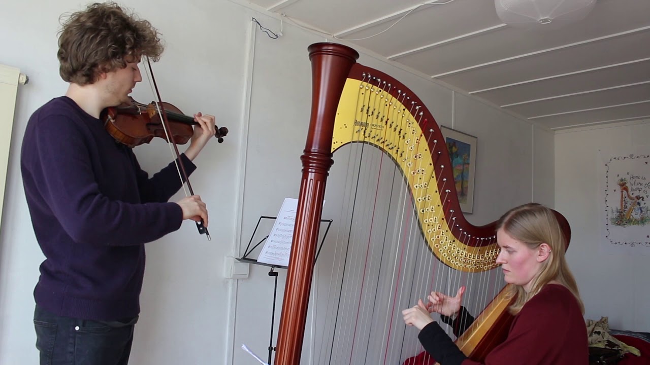 Mélodie A. Charpentier Harp/Violin Duet YouTube