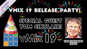 PTZOptics Live - vMix 19 Release Party 🎉 Streaming Idiots host Tom Sinclair - DaCast Giveaway!