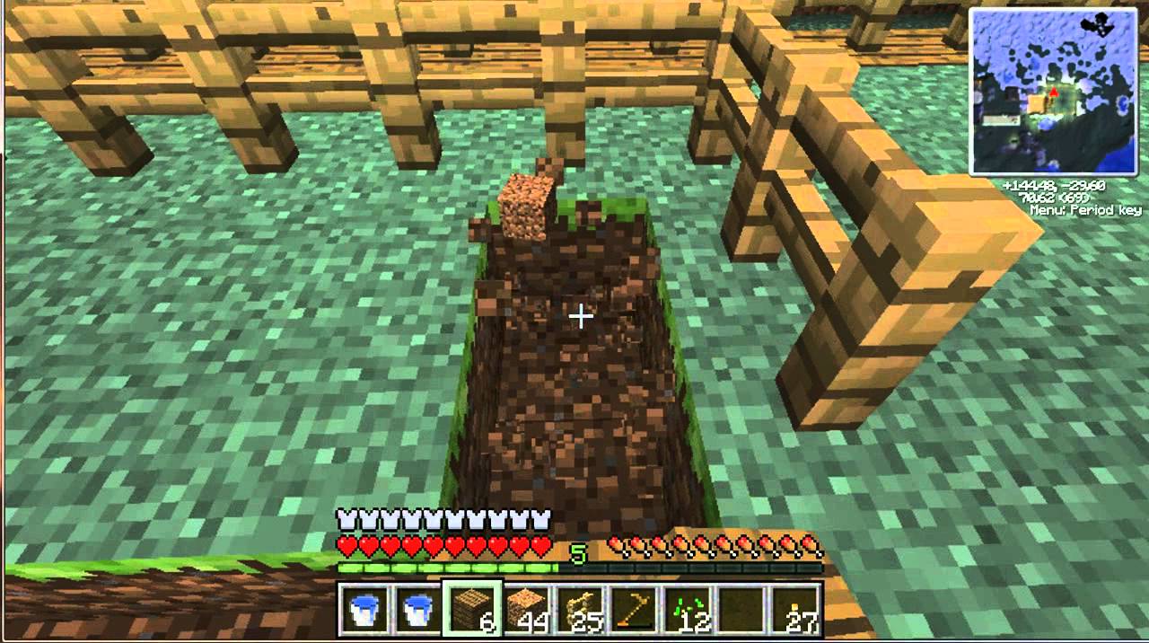 minecraft comment faire une ferme,melon pumpkin weet (partie1) - YouTube