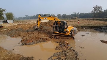 JCB Excavator Demolishing Old Bridge for New Construction | Incredible JCB Action!
