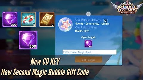 New Cd Key + New Second Magic Bubble Gift Code - MLA