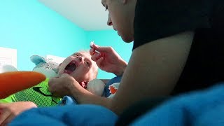 PULLING HIS TEETH OUT!!