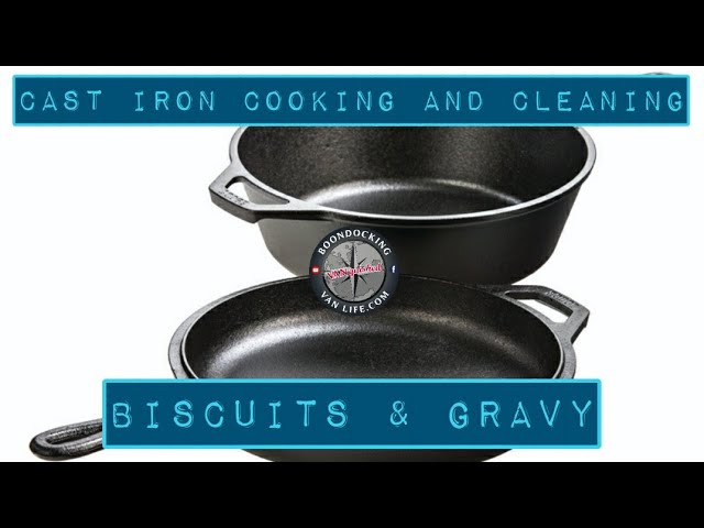 Cast Iron Combo Cooker, Pretreated Cast Iron Stew Pans, Cast Iron