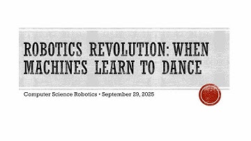 AI Frontiers: Robotics Revolution - September 29, 2025