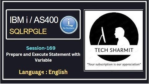 Dynamic Sql Query - Prepare and Execute Statement with Variable in IBMi DB2 | SQLRPGLE IBM