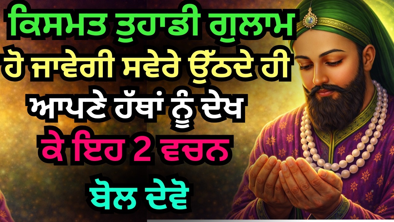 ਕਿਸਮਤ ਤੁਹਾਡੀ ਗੁਲਾਮ ਹੋ ਜਾਵੇਗੀ - ਸਵੇਰੇ ਉੱਠਦੇ ਹੀ ਆਪਣੇ ਹੱਥਾਂ ਨੂੰ ਦੇਖ ਕੇ ਇਹ 2 ਵਚਨ ਬੋਲ ਦੇਵੋ