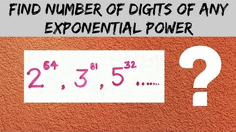 Find number of digits of 2^64 and so many numbers| LOGARITHMS | Mathematical tricks | PYTHON CLASSES