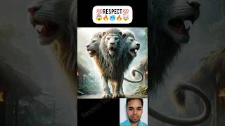 Respect ??? Lion vs Crocodile shorts animals fight respect trending youtubeshorts