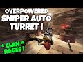 RUST | ABUSING PLAYERS with the *BROKEN* BOLT ACTION AUTO TURRET BUSH SNIPER! *Clan Rages*