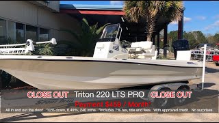 Triton 220 LTS - CLOSE OUT SPECIAL