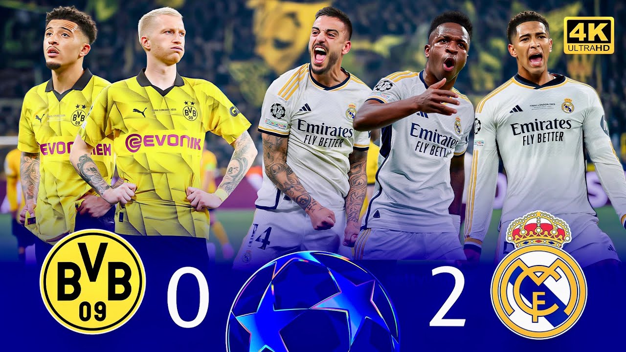 Финал, где Винисиус доказал, что он GOAT 🐐🤯 и наследник Роналду 🔥 Реал 2-0 Дортмунд 2024 (4K) версия