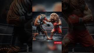 Tiger and lion decided to fight #shorts #tiger #lion #memes #cat #fighting