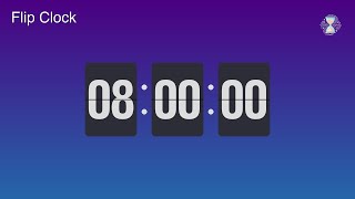 8 Hour Timer ⏱️ Aurora Borealis Flip Clock | Full workday/sleep Timer - ChronoFlow 8 Hour Timer Flip Clock Countdown Full Sleep Workday Timer Chronoflow