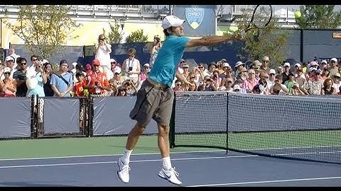 Roger Federer Volleys in Full and Slow Motion - Federer Volley in HD