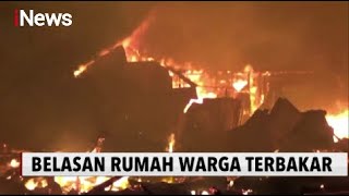 Belasan Rumah Warga di Tanjung Jabung Timur, Jambi,  Terbakar - iNews Siang 30/12