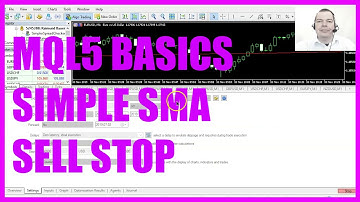 LEARN MQL5 TUTORIAL BASICS - 82 SIMPLE SMA SELL TRAILING STOP