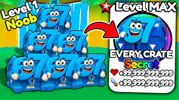 Starting Over as NOOB with EVERY NEW SECRET CRATE!